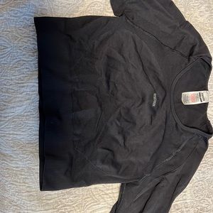 Never worn gym, shark crop top Black